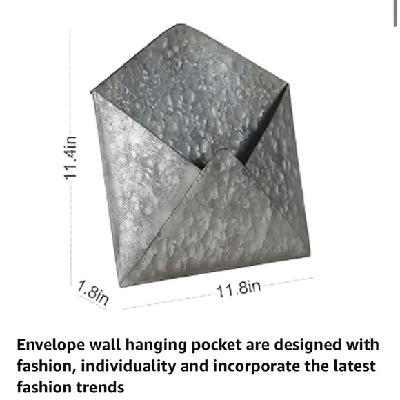 Soffee  Galvanized Envelope  Organizer - Picture 10 of 13